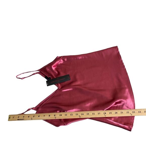 Love for Humanity Couture Satin V-Neck Tank Top Women’s Size Small New NWT - Picture 6 of 10